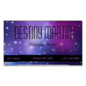  Paars kosmisch metafysisch Magnetisch Visitekaartje (Voorkant)