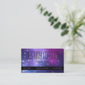 Paars kosmisch metafysisch Visitekaartje (Staand voorkant)