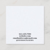 PAARS KRISTAAL PROFESSIONAL VIERKANTE VISITEKAARTJE (Achterkant)