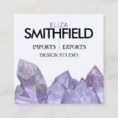 PAARS KRISTAAL PROFESSIONAL VIERKANTE VISITEKAARTJE (Voorkant)