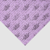 Paars kroon Newsprint Patroon Tissuepapier (Detail)