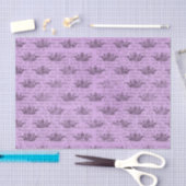 Paars kroon Newsprint Patroon Tissuepapier (Craft)