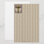 Paars Kruis Briefpapier (Voorkant / Achterkant)