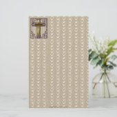 Paars Kruis Briefpapier (Staand voorkant)