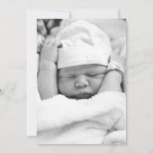 Paars kruisje foto Baptisme Hartelijk dank Kaart (Achterkant)