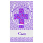Paars kruissymbool Christelijk symbool Pasen Pasen Klein Cadeauzakje (Achterkant)
