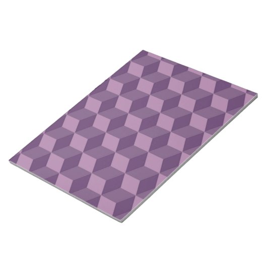 PAARS KUBES PATTERN NOTITIEBLOK (Schuin)