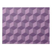 PAARS KUBES PATTERN NOTITIEBLOK (Voorkant)