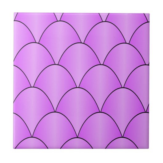 Paars kunstdecodesign tegeltje (Voorkant)