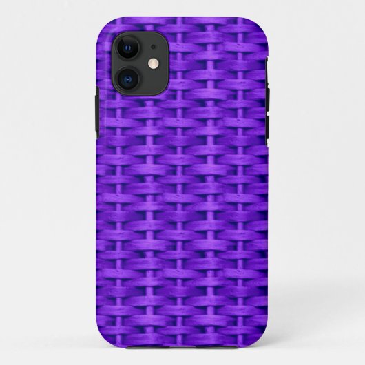 Paars kunstvormontwerp voor teenwilgen Case-Mate iPhone case (Achterkant)