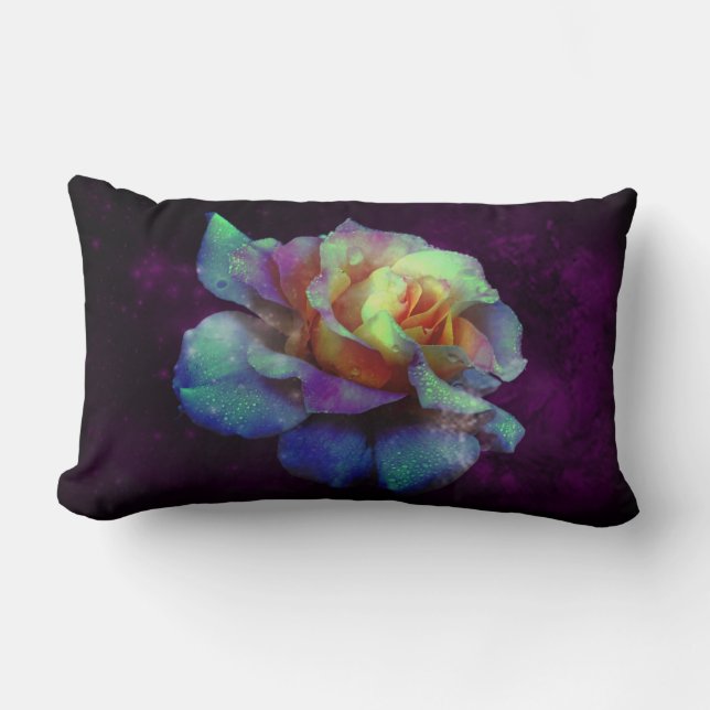 Paars Kust Turquoise Roos Sierkussennen Kussen (Voorkant)