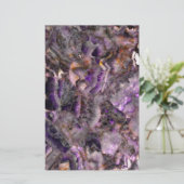 Paars kwarts briefpapier (Staand voorkant)