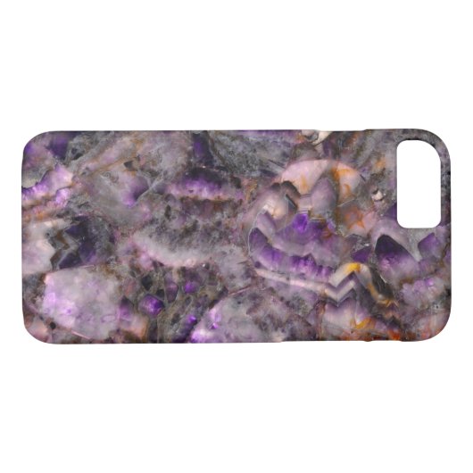 Paars kwartz Case-Mate iPhone case (Achterkant (Horizontaal))