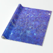 Paars kwartz-/geoderotpapier cadeaupapier (Uitgerold)