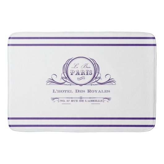 Paars L. hotel Des Royales Bath Mat (Voorkant)