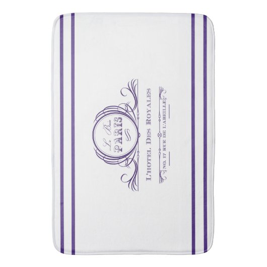 Paars L. hotel Des Royales Bath Mat (Voorkant Verticaal)