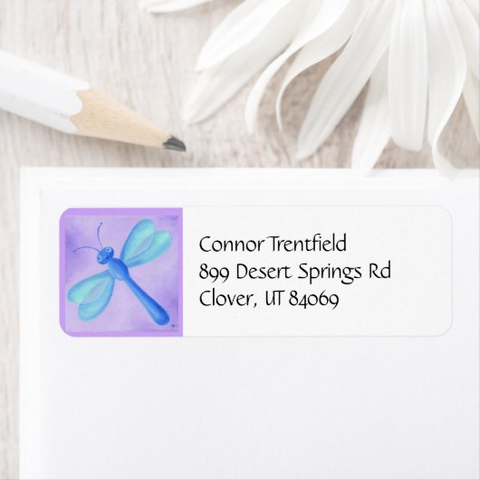 Paars label voor Dragonfly-adres (Insitu)