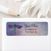 Paars label voor Dragonfly-retouradres (Insitu)