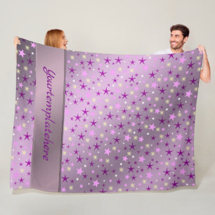 paars, lachen, gelukkig, sterren, regenboog, kleur fleece deken