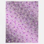 paars, lachen, gelukkig, sterren, regenboog, kleur fleece deken (Voorkant)