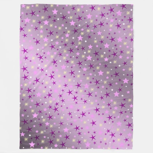paars, lachen, gelukkig, sterren, regenboog, kleur fleece deken (Voorkant)