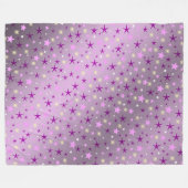 paars, lachen, gelukkig, sterren, regenboog, kleur fleece deken (Voorkant (Horizontaal))