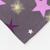 paars, lachen, gelukkig, sterren, regenboog, kleur fleece deken (Hoek)
