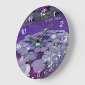 Paars Lake Dreaming Clock Grote Klok (Hoek)