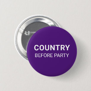 Paars Land Voor Partij Politiek  Ronde Button 5,7 Cm