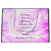 Paars landelijk ontwerp voor Chic Poem Large Cadeautasje (Voorkant)