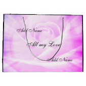 Paars landelijk ontwerp voor Chic Poem Large Cadeautasje (Achterkant)