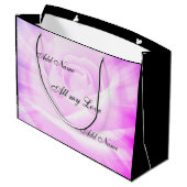 Paars landelijk ontwerp voor Chic Poem Large Cadeautasje (Achterkant Gekanteld)