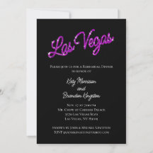 Paars Las Vegas Sparkles Rehearsal Dinner