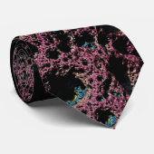 Paars Lava 3D Fractal Stropdas (Opgerold)