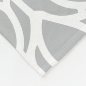 Paars Lavender Abstract Floral Fleece Deken (Hoek)