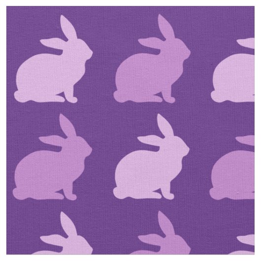 Paars Lavender Bunny Rabbit Stof (Close Up)