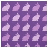 Paars Lavender Bunny Rabbit Stof (Swatch)