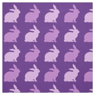 Paars Lavender Bunny Rabbit Stof