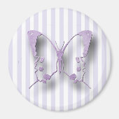 Paars lavender Butterfly Magnet (Voorkant)