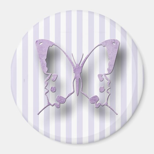 Paars lavender Butterfly Magnet (Voorkant)