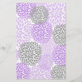 Paars lavender Dahlia Scrapbook-papier Briefpapier
