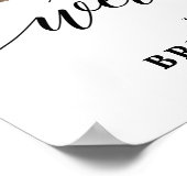 Paars Lavender Floral Boho Vrijgezellenfeest welko Poster (Hoek)