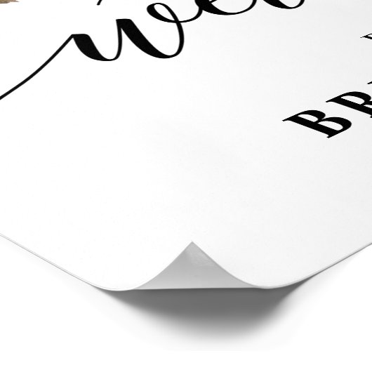 Paars Lavender Floral Boho Vrijgezellenfeest welko Poster (Hoek)