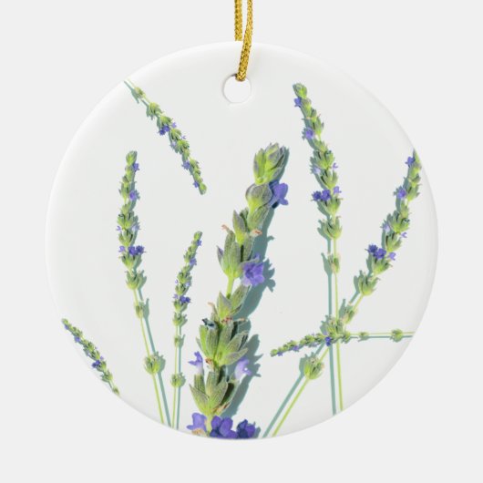 Paars lavender Flower Décor Ornament (Voorkant)