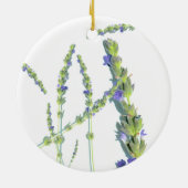 Paars lavender Flower Décor Ornament (Achterkant)