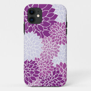 Paars lavender Flowers Patroon Case-Mate iPhone Case