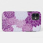 Paars lavender Flowers Patroon Case-Mate iPhone Case (Achterkant (horizontaal))