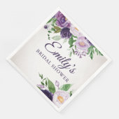 Paars lavender Greenery Gray Vrijgezellenfeest Pap Servet (Hoek)