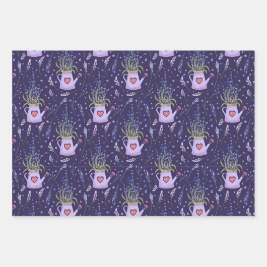  Paars Lavender Inpakpapier Vel (Voorkant 3)