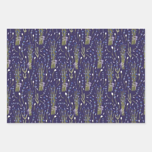 Paars Lavender Inpakpapier Vel (Voorkant 2)